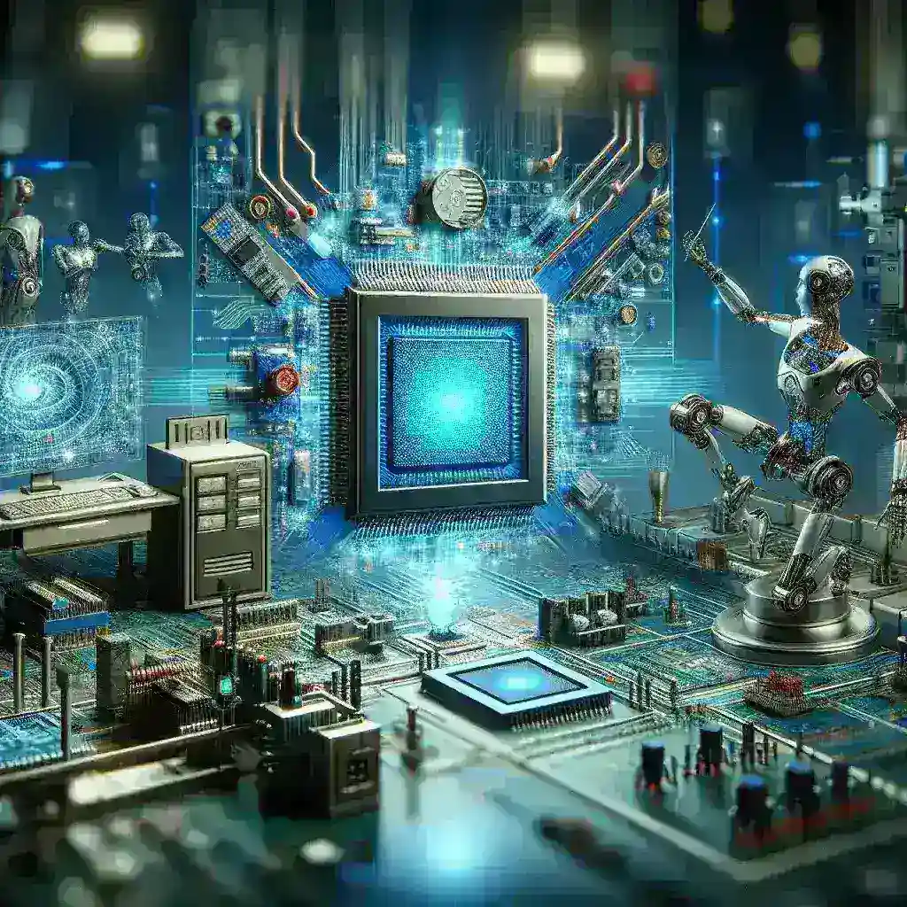 "Overview of OpenAI's advanced hardware technology showcasing cutting-edge AI capabilities in a modern research laboratory setting."